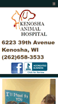 Mobile Screenshot of kenoshaanimalhospital.com
